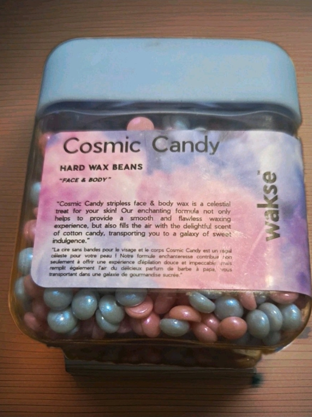 Cosmic Candy Stripless Hard Wax Beads, Face & Body, Cotton Candy Scent